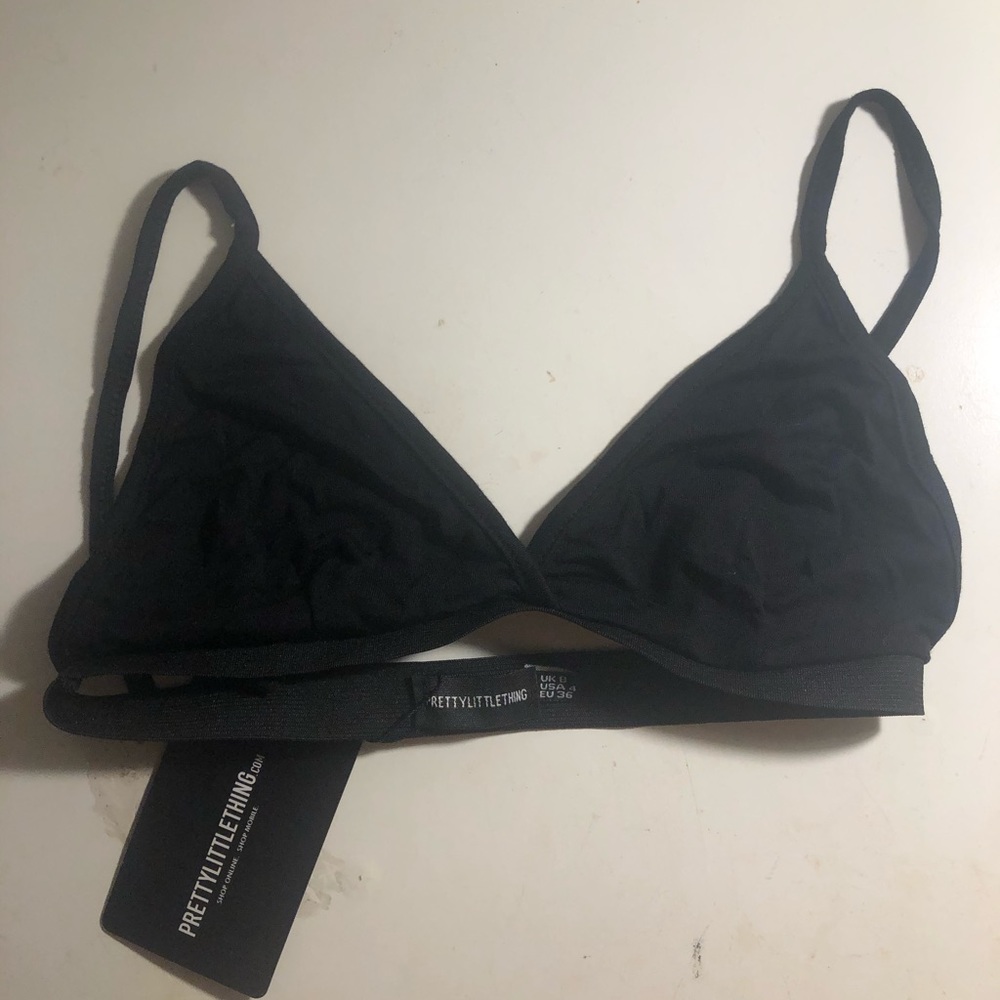 Black Triangle Bralette Size 4